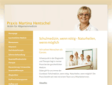 Tablet Screenshot of hentschel-med.de